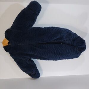 Wonder Nation Navy Blue Fuzzy Bodysuit